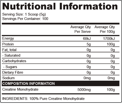 CREATINE MONOHYDRATE