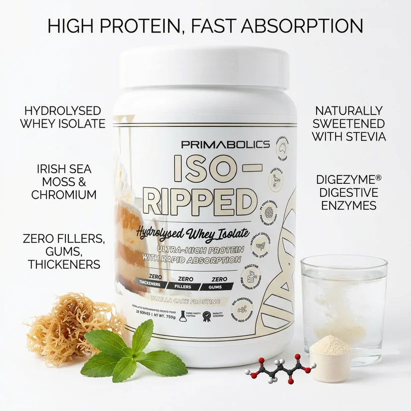 ISO-Ripped Naturally Sweetened Whey Protein Isolate 750g