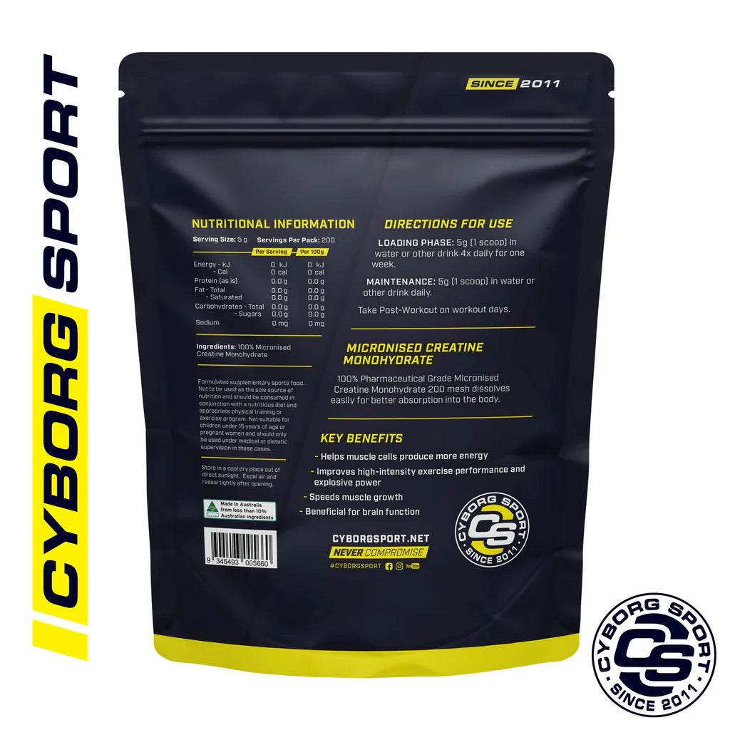 Micronised Creatine Monohydrate 500g & 1KG