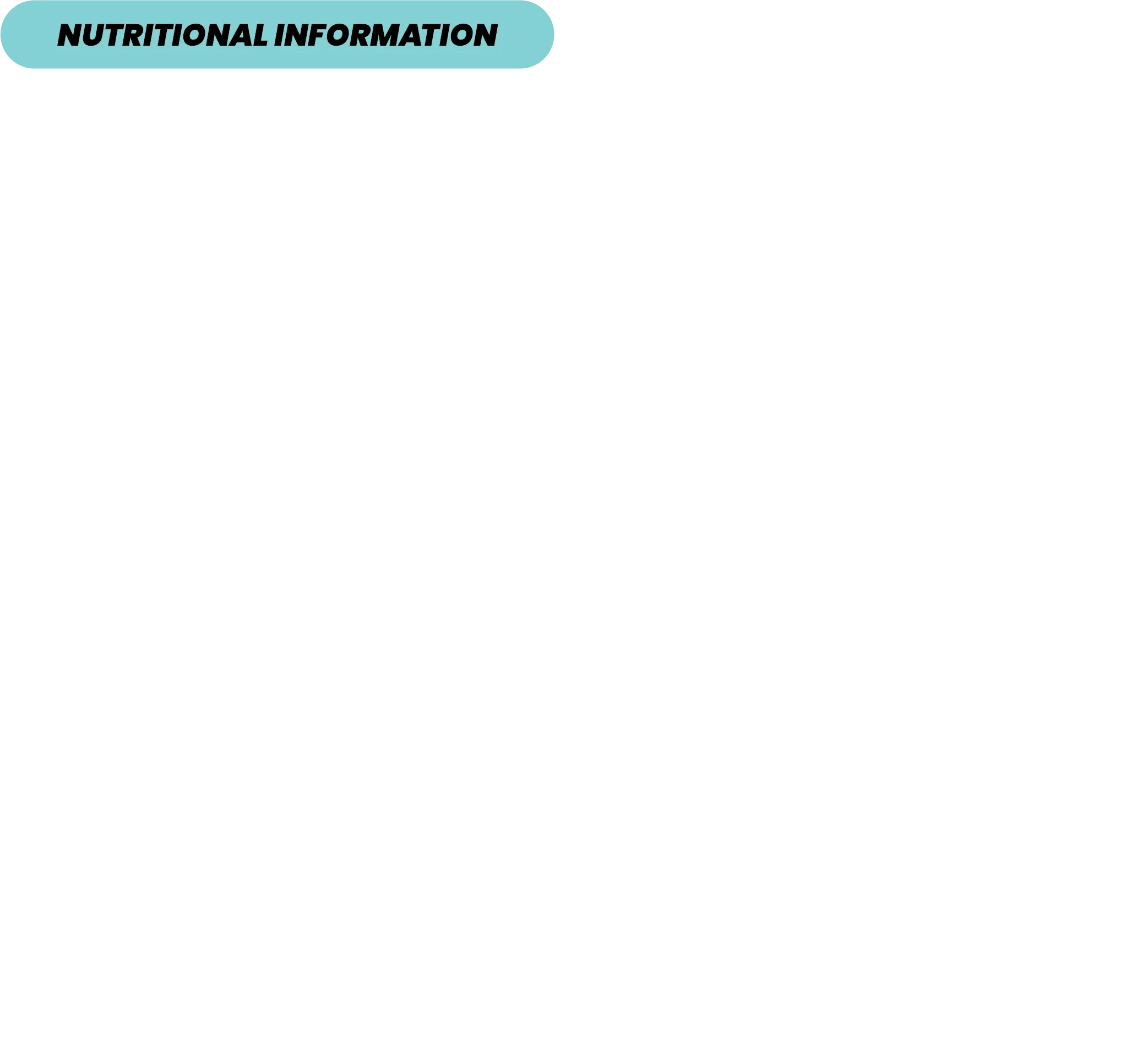 Nutrition info