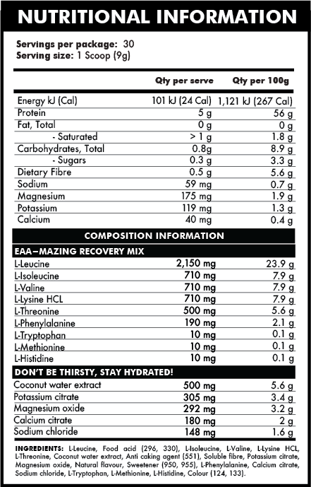 Nutrition info