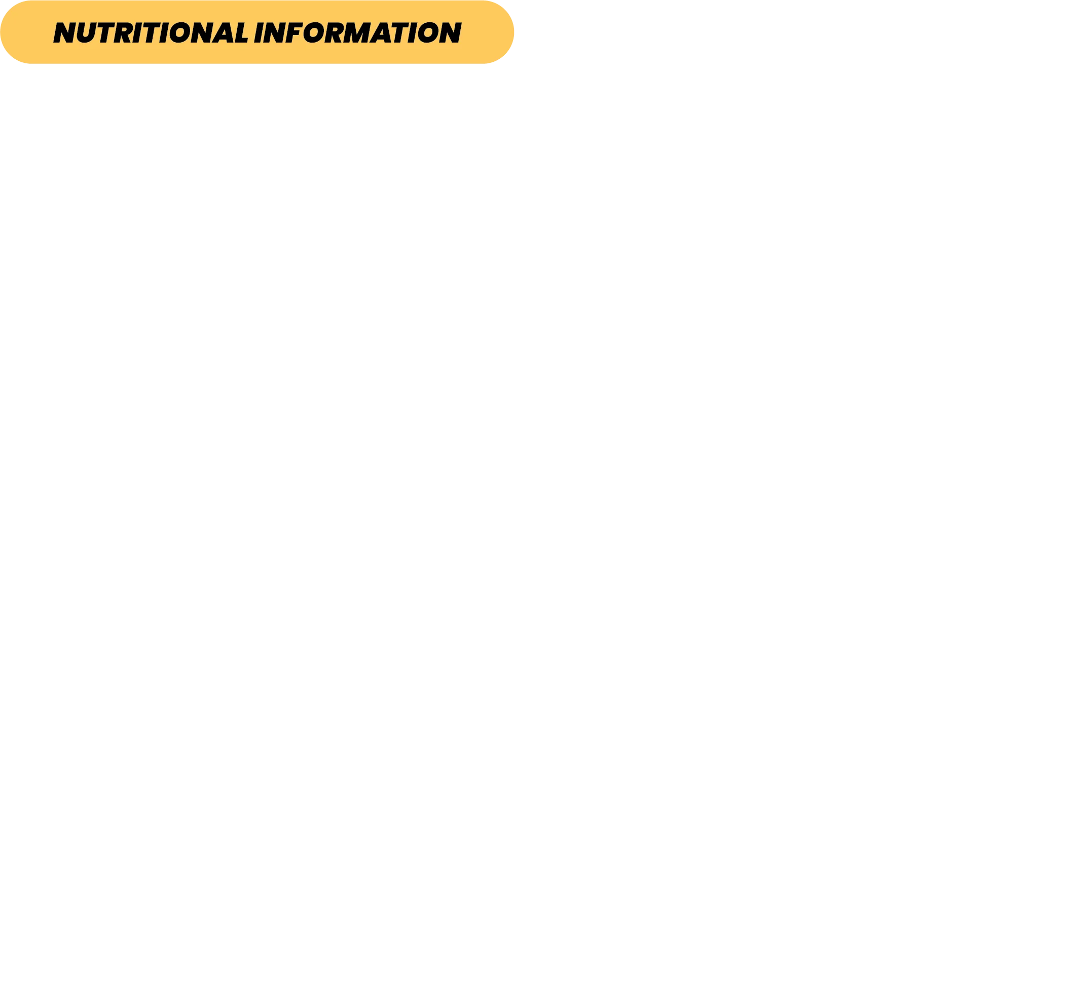 Nutrition info