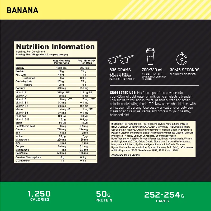 Nutrition info